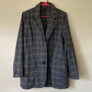 Doe & Rae Oversized Plaid Blazer